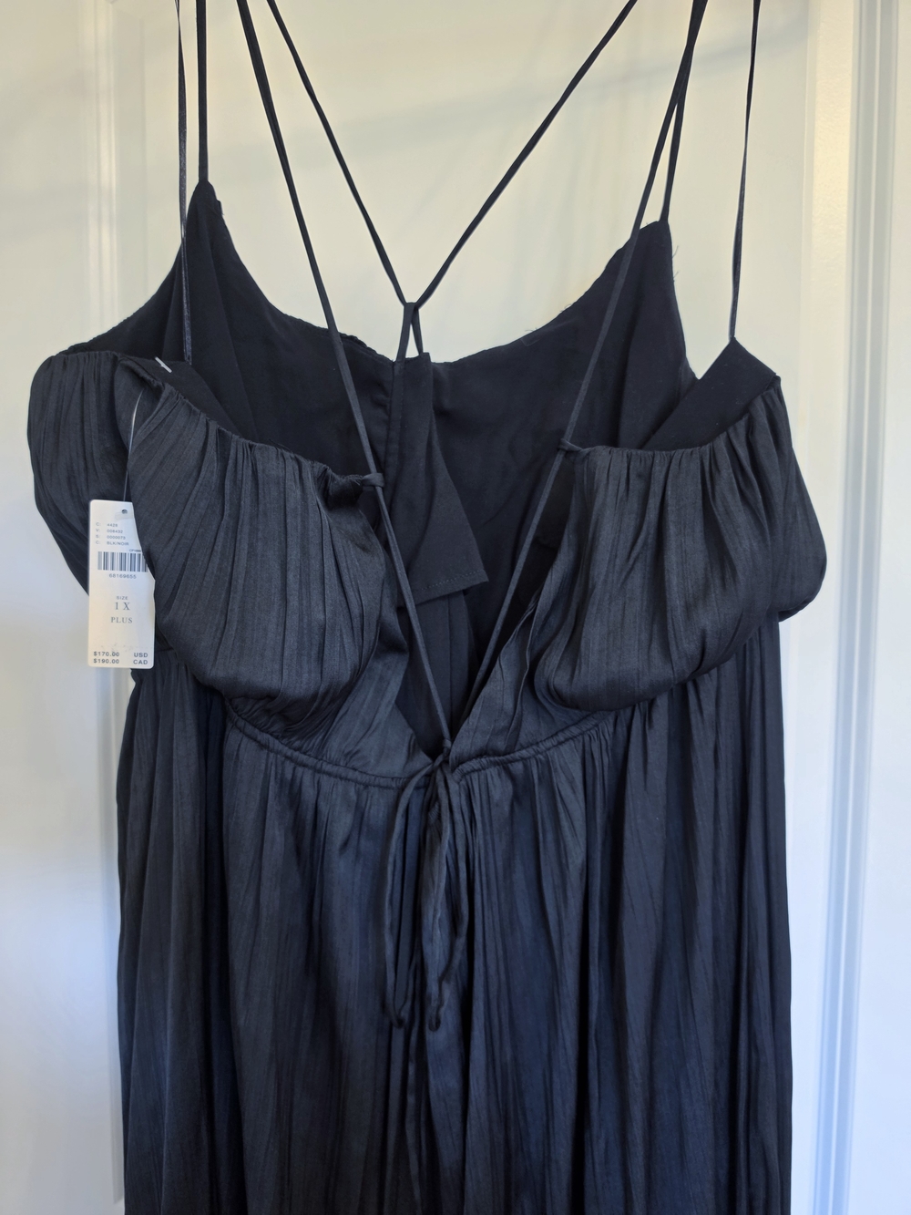 Anthropologie Black Strappy Maxi Dress - Picture 5 of 7